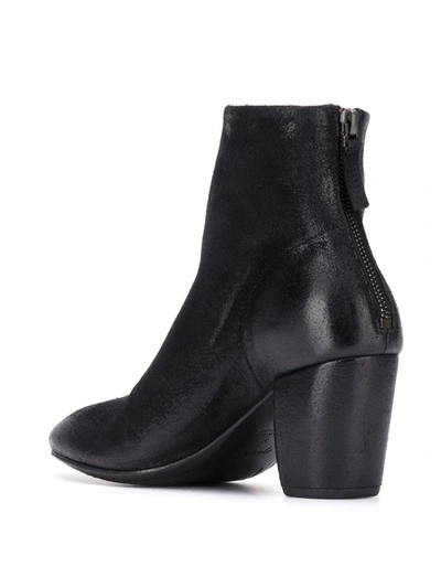 Shop Marsèll Distressed-effect Ankle Boots In Black