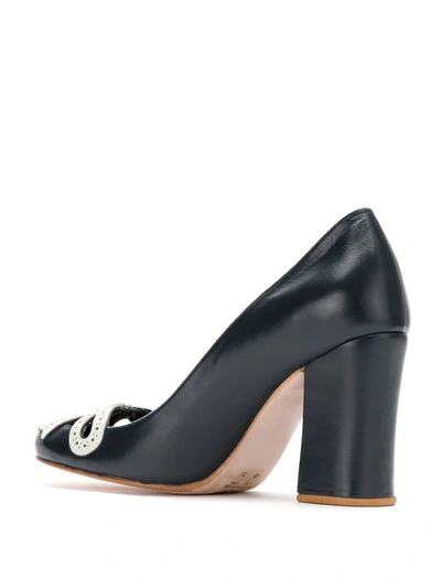 Sarah Chofakian Leather Pumps In Blue