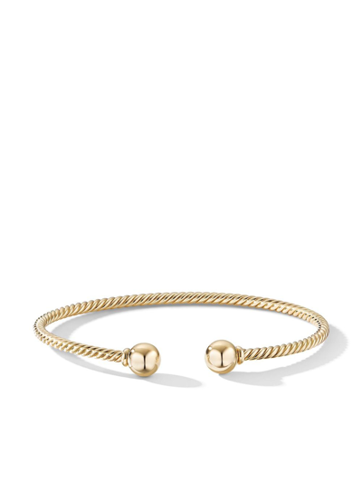 Shop David Yurman 18kt Yellow Gold 7mm Solari Cuffs