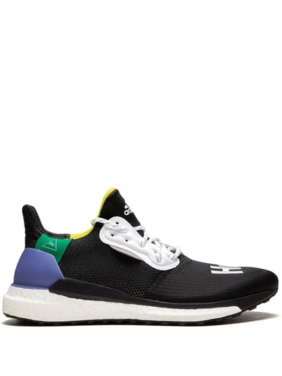 Shop Adidas Originals Solar Hu Glide Sneakers In Black