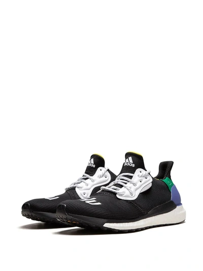 Adidas Originals X Pharrell Williams Solar Hu Glide Sneakers In Black