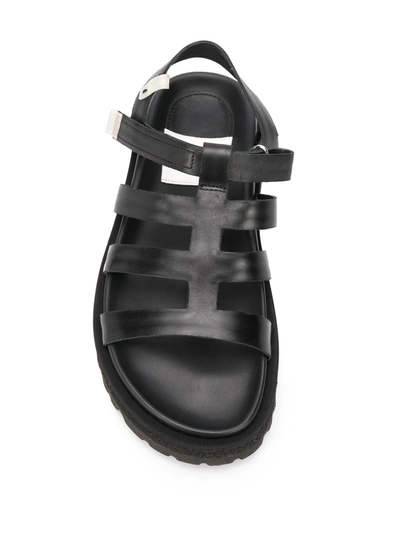 Shop Premiata Open Toe 30mm Sandals In Black
