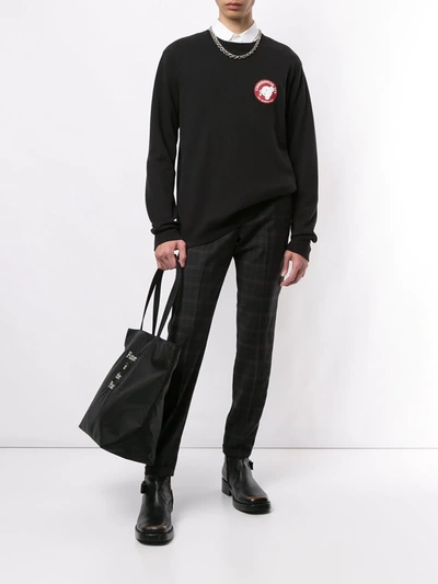 Undercover Logo-print Loopback Cotton-jersey Sweatshirt In Black