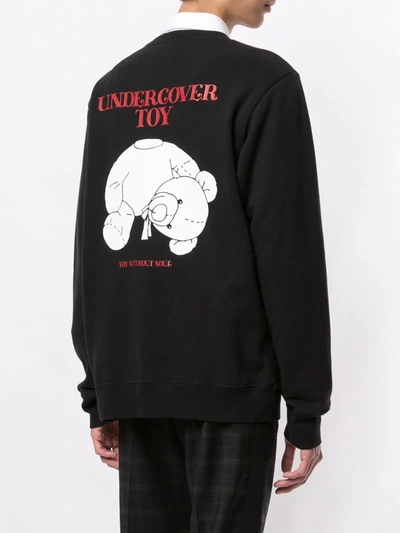 Undercover Logo-print Loopback Cotton-jersey Sweatshirt In Black
