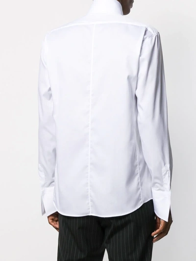 Shop Karl Lagerfeld Button-front Shirt In White