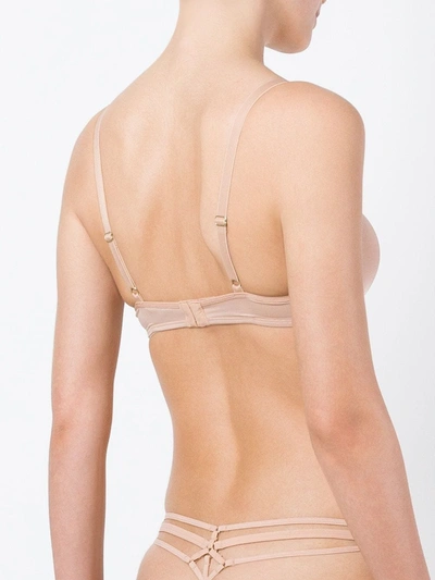 Shop Marlies Dekkers Space Odyssey Balcony Bra In Neutrals