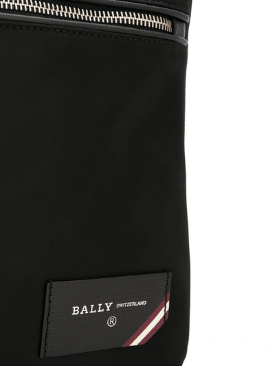 Shop Bally Nylon Messenger Bag In Black