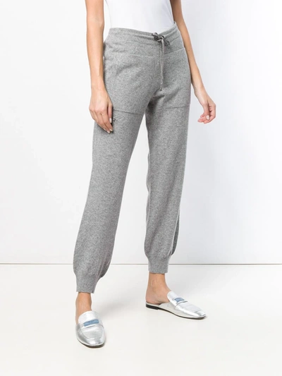 Shop Barrie Knitted Track Pants In Grey
