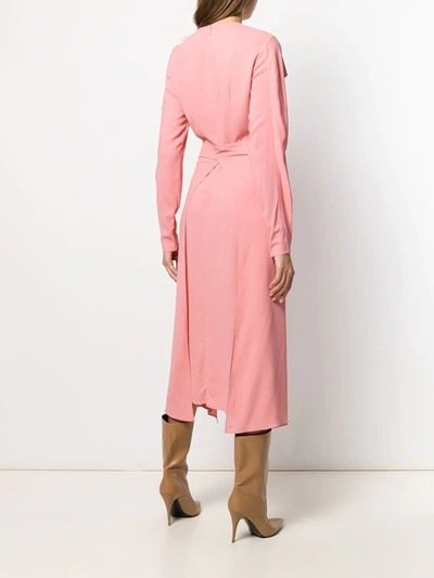 Shop Stella Mccartney Layered Midi Dress In Pink