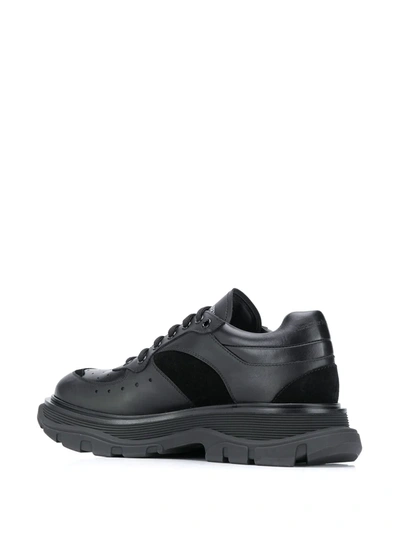 Shop Alexander Mcqueen Tread Slick Low-top Sneakers In Black