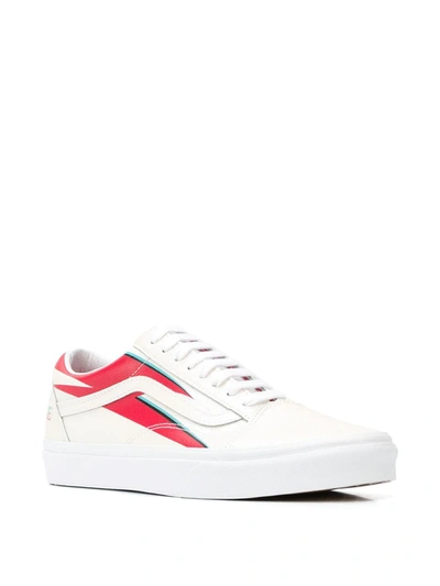 Vans Bowie Lightning Sneakers In White