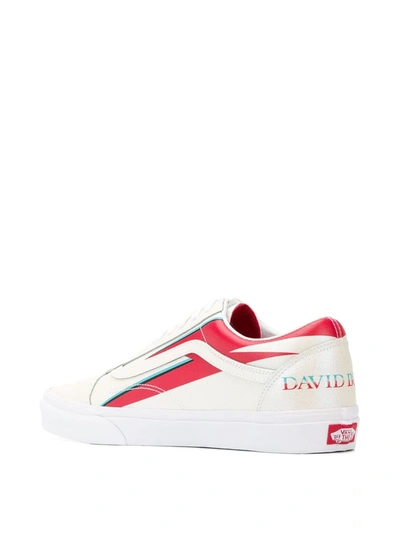 Vans Bowie Lightning Sneakers In White