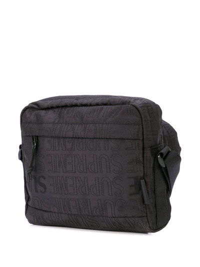 Shop Supreme Logo Print Shoulder Bag In Black