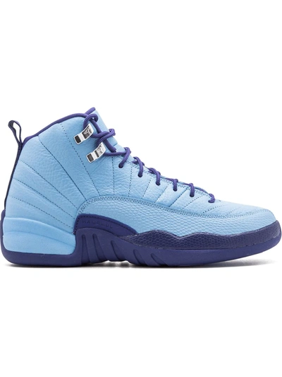 Shop Jordan Air  12 Retro Gg "bluecap/metallic Silver Dk Pur" Sneakers