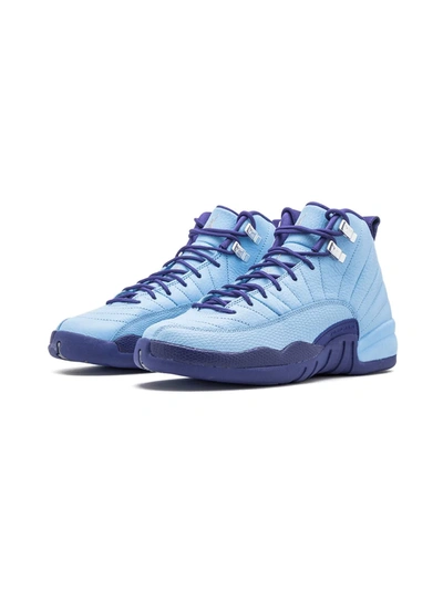 Shop Jordan Air  12 Retro Gg "bluecap/metallic Silver Dk Pur" Sneakers