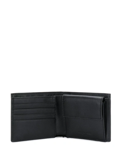 Shop Michael Michael Kors Logo-print Foldover Wallet In Black