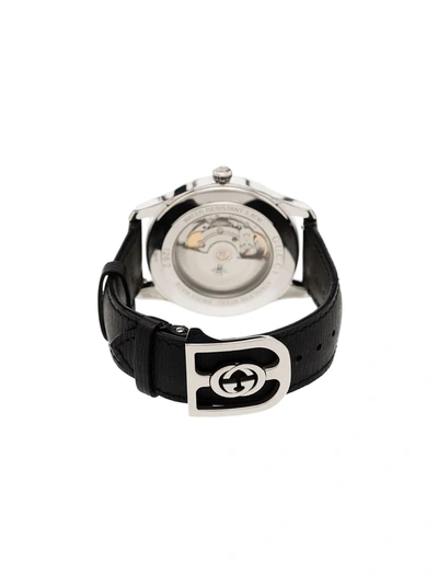 Shop Gucci G-timeless 42mm Watch In Black
