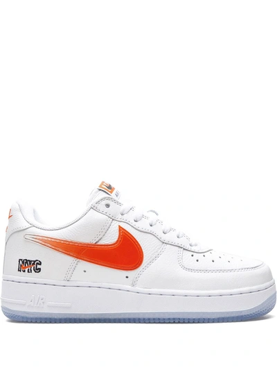Shop Nike X Kith Air Force 1 Low "orange" Sneakers In White