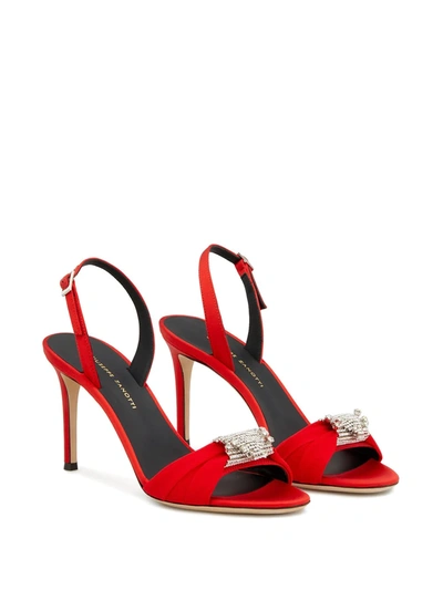 Shop Giuseppe Zanotti Tiphaine Sandals In Red