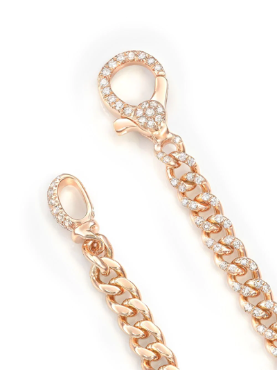 Shop Shay 18kt Rose Gold Pavé Diamond Link Bracelet In Metallic