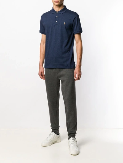 Shop Polo Ralph Lauren Short Sleeved Polo Shirt In Blue