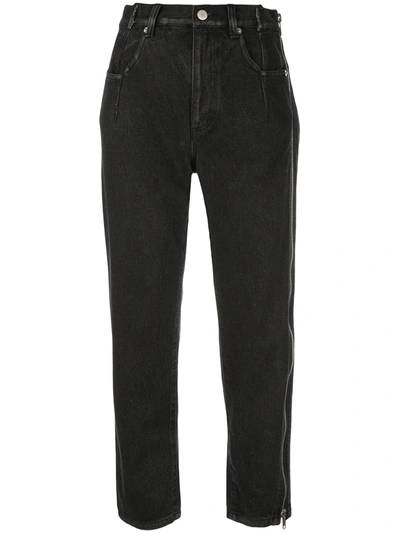 Shop 3.1 Phillip Lim / フィリップ リム Zip-detail Cropped Jeans In Black