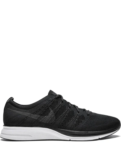 Shop Nike Flyknit Low-top Sneakers In Black