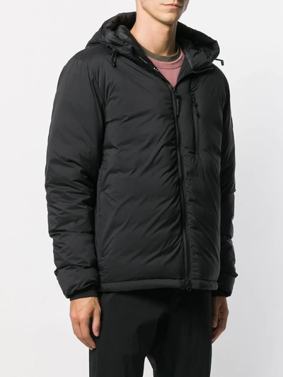 Shop Canada Goose Lodge Down Jacket In Black