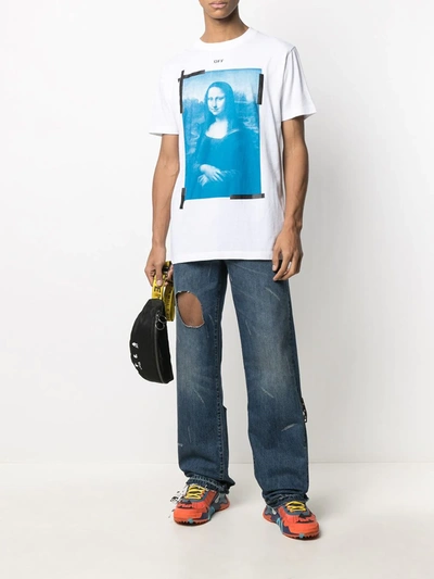 Shop Off-white Mona Lisa Print T-shirt In White