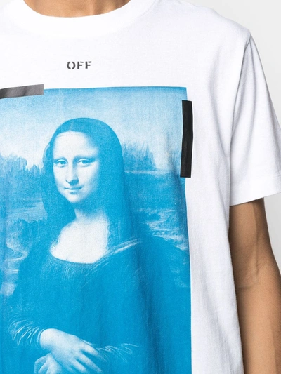 Shop Off-white Mona Lisa Print T-shirt In White