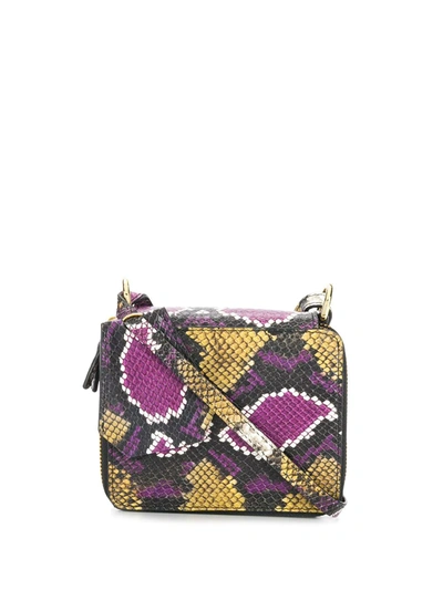 Shop Marques' Almeida Snakeskin Effect Crossbody Bag In Purple