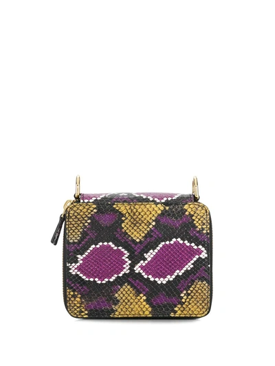 Shop Marques' Almeida Snakeskin Effect Crossbody Bag In Purple