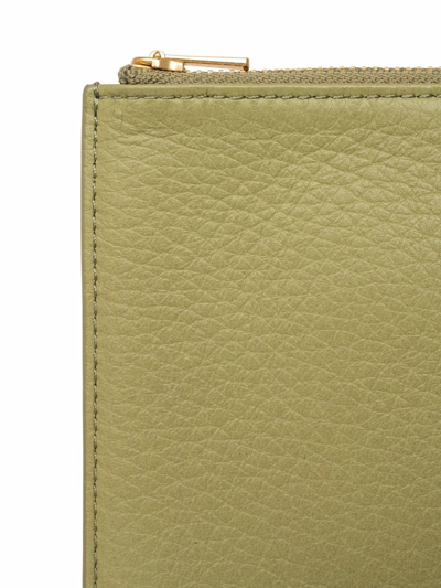 Shop Yu Mei Adrian Nappa Leather Document Holder In Green