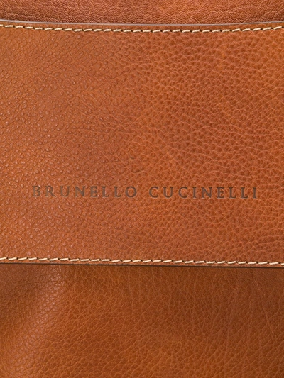 BRUNELLO CUCINELLI TRAVEL SUIT BAG - 棕色