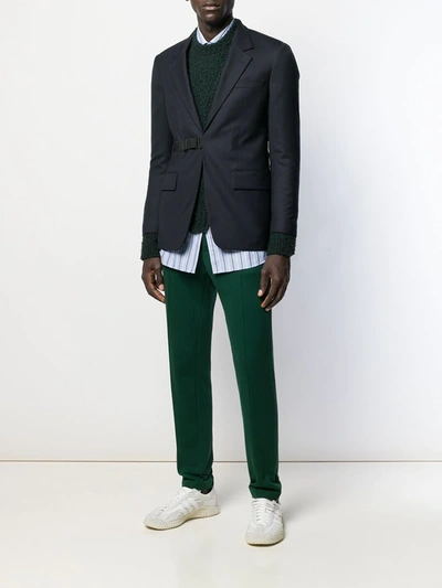 Shop Stella Mccartney Raised Seam Track Pants In Green