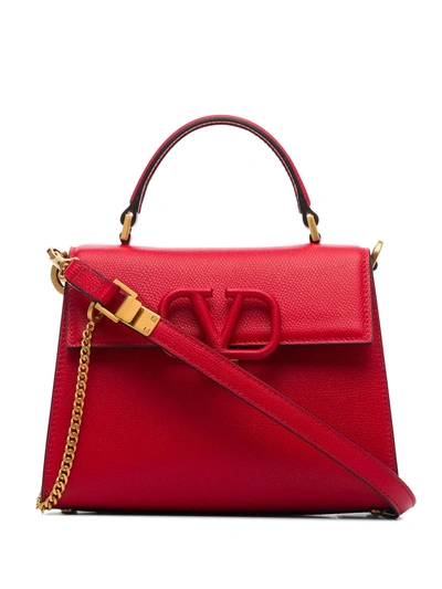 Shop Valentino Vsling Tote Bag In Red