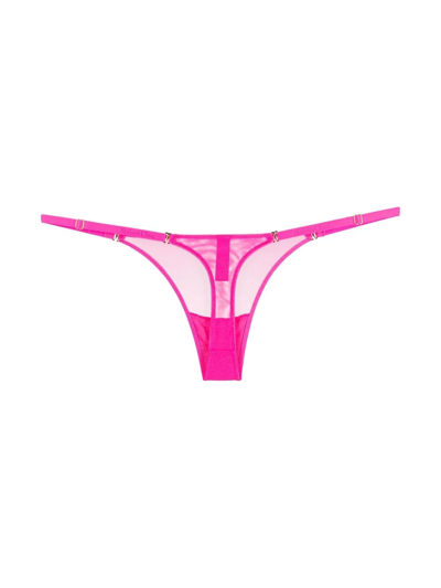 Shop Maison Close Hot Pink Mini String In 粉色