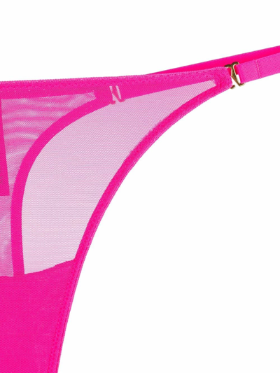 Shop Maison Close Hot Pink Mini String In 粉色
