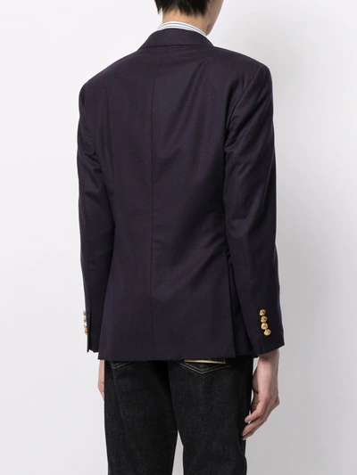 Polo Ralph Lauren Single-breasted Wool Blazer In Blue
