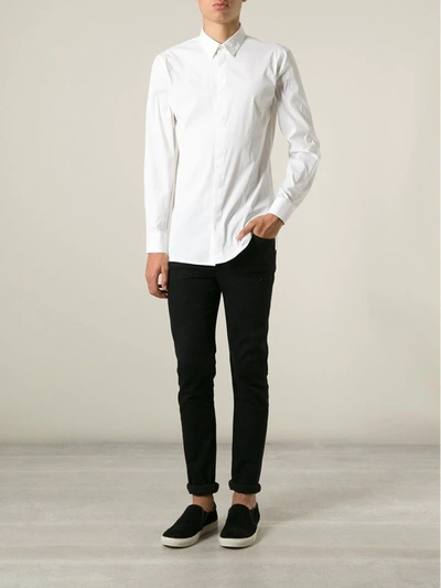 Theory Sylvain Tailored-fit Sport Shirt In White