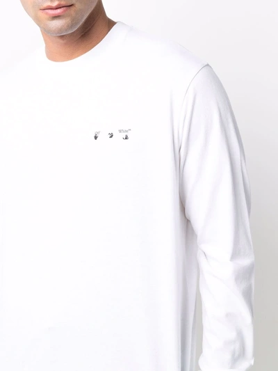 Shop Off-white Caravaggio Paint Skate T-shirt In Weiss