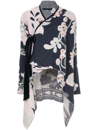 Shop Onefifteen Floral Pattern Loose Jacket In Pink