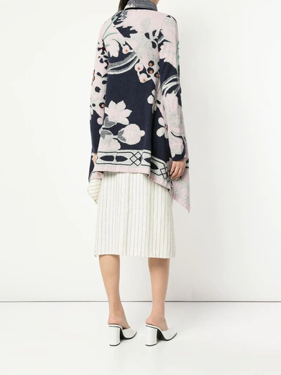 Shop Onefifteen Floral Pattern Loose Jacket In Pink