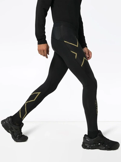 Shop 2xu Reflective Running Leggings In Black