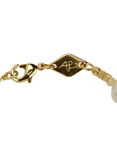 Shop Anni Lu Iris Pearl Bracelet In White