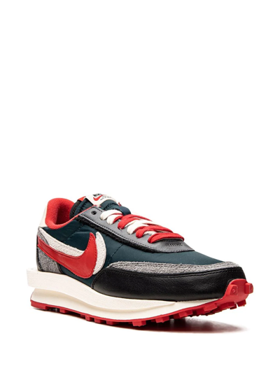 Shop Nike X Undercover X Sacai X Ldwaffle "midnight Spruce University Red" Sneakers In Blue