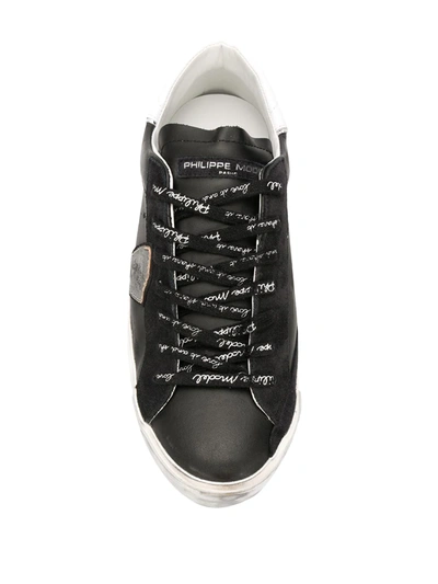 Philippe Model Distressed Low In Black