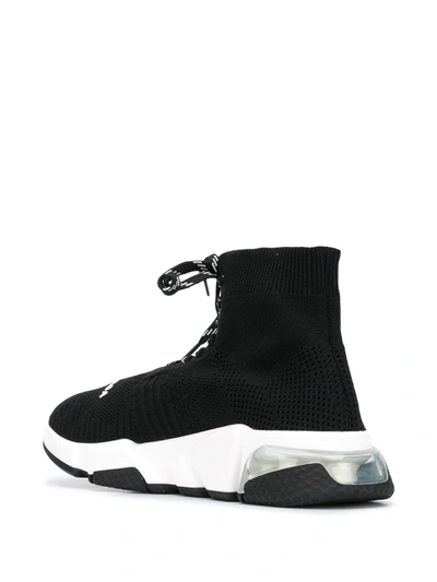 Shop Balenciaga Speed Sock Lace-up Sneakers In Black