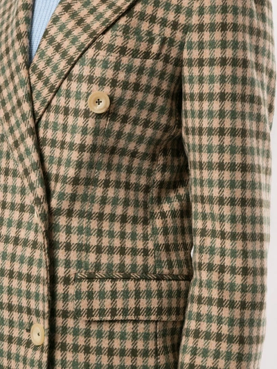 Shop Giuliva Heritage Collection The Cindy Check-print Coat In Green