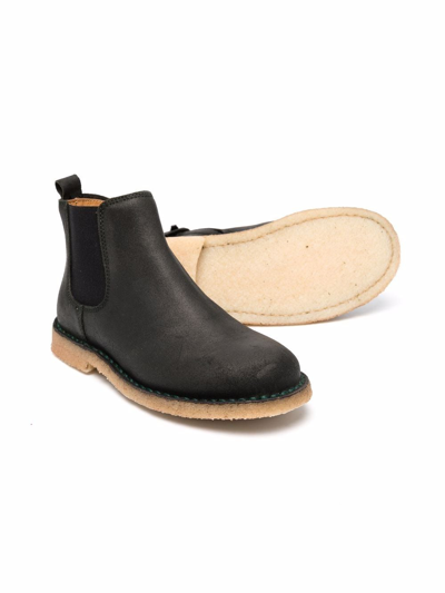 Shop Gallucci Leather Ankle Boots In 绿色
